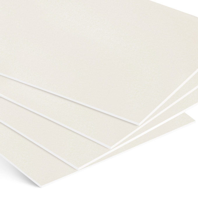 White Core Passepartoutkarton - altweiß - Lagermaß ca. 80 x 120 cm