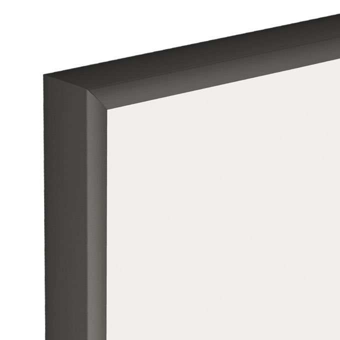 Alu-Bilderrahmen Standard - anthrazit matt - 21 x 42 cm Bildmaß - Antireflexglas