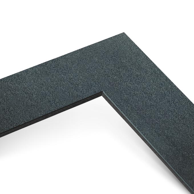 Black Core Schrägschnitt-Passepartout - anthrazit metallic - 50 x 60 cm - Ausschnitt nach Angaben