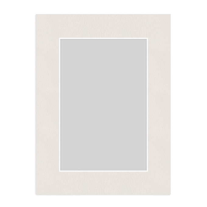 White Core Schrägschnitt-Passepartout - antikweiß - 45 x 45 cm - Ausschnitt 29 x 29 cm