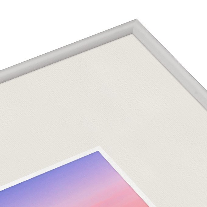 White Core Schrägschnitt-Passepartout - antikweiß - 50 x 60 cm - Ausschnitt nach Angaben