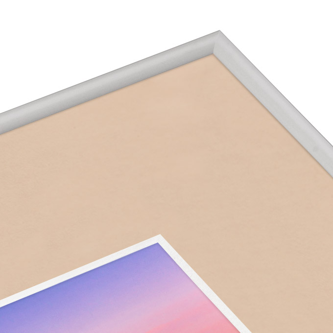 White Core Schrägschnitt-Passepartout - aprikose - 70 x 100 cm - Ausschnitt nach Angaben