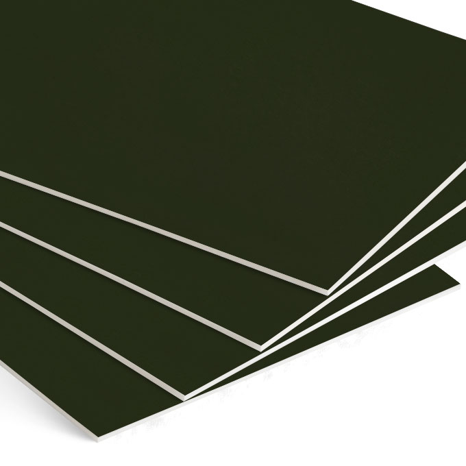 White Core Passepartoutkarton ohne Ausschnitt - baumgrün - 42 x 59,4 cm (DIN A2)