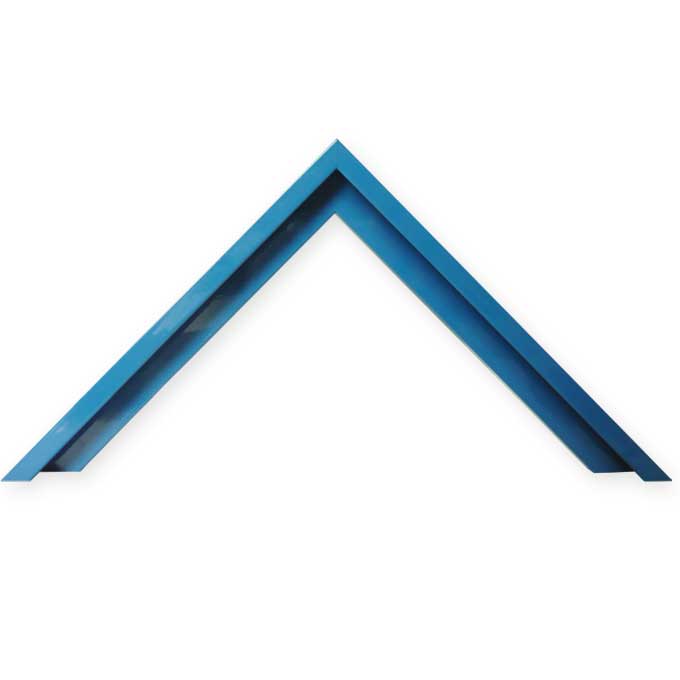 Zuschnitt Profil 7 - blau glanz (RAL 5005) - 59,4 x 84 cm (DIN A1) Bildmaß