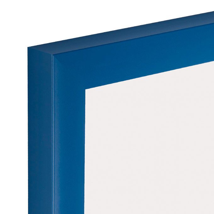 Alu-Bilderrahmen Toronto - blau matt (RAL 5010) - 29,7 x 42 cm (DIN A3) - Polystyrol klar