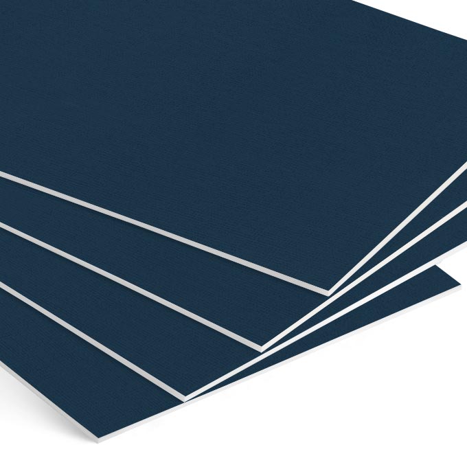 White Core Passepartoutkarton ohne Ausschnitt - dunkelblau - 40 x 50 cm