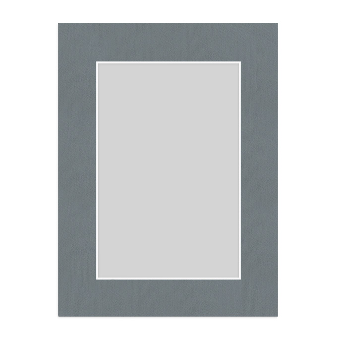 White Core Schrägschnitt-Passepartout - dunkelgrau - 29,7 x 42 cm - Ausschnitt 21 x 29,7 cm