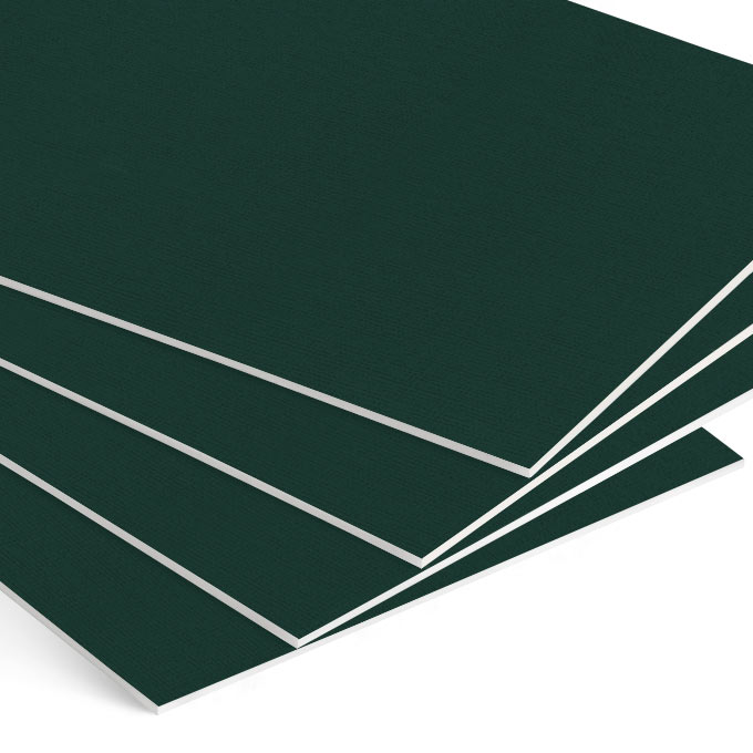 White Core Passepartoutkarton - dunkelgrün - Lagermaß ca. 80 x 120 cm