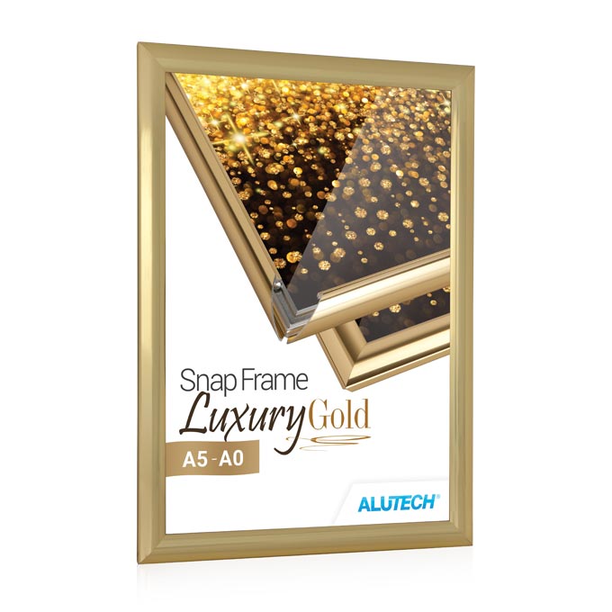 Klapprahmen Luxury - gold glanz - 29,7 x 42 cm (DIN A3) - Ecken Gehrung