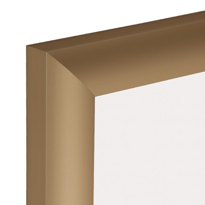 Alu-Bilderrahmen Montana - gold matt - 18 x 24 cm - Plexiglas® UV 100 matt
