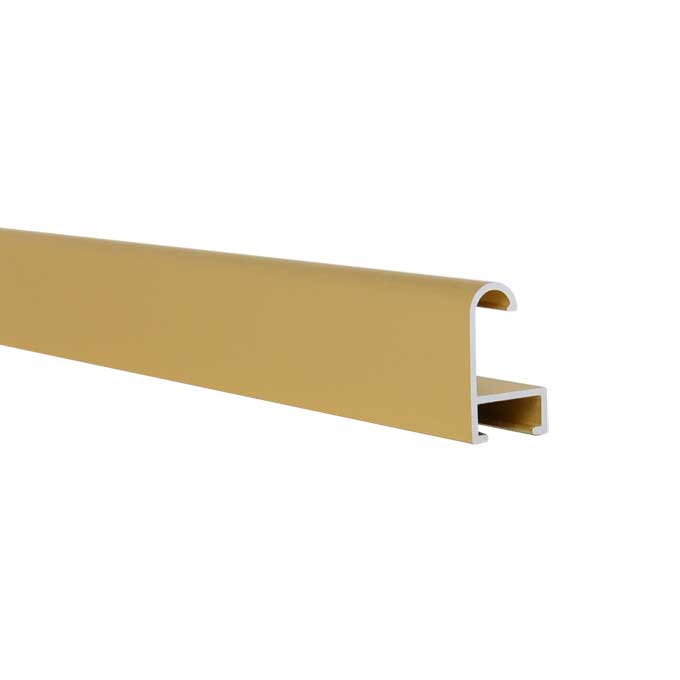Meterware Profil 10 - gold matt - 200 cm