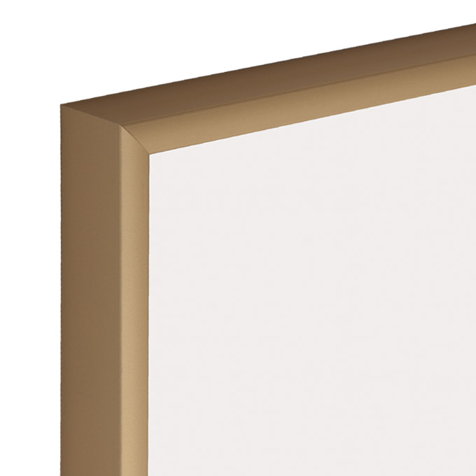 Alu-Bilderrahmen Standard - gold matt - 35 x 75 cm Bildmaß - Polystyrol antireflex