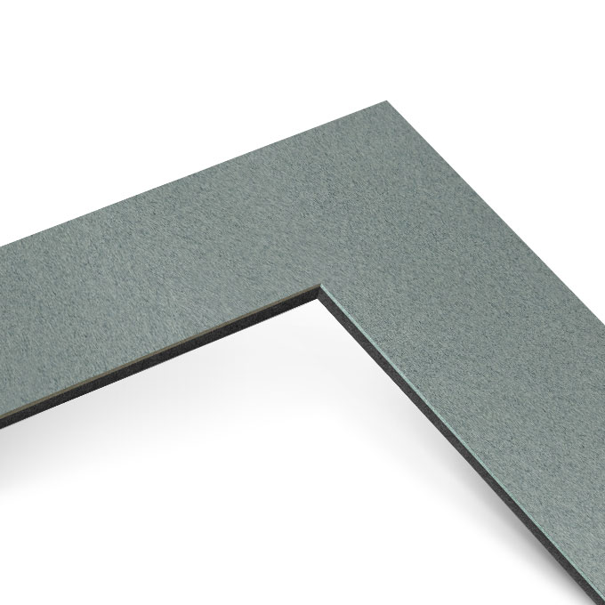 Black Core Schrägschnitt-Passepartout - granit - 29,7 x 42 cm (DIN A3) - Ausschnitt nach Angaben