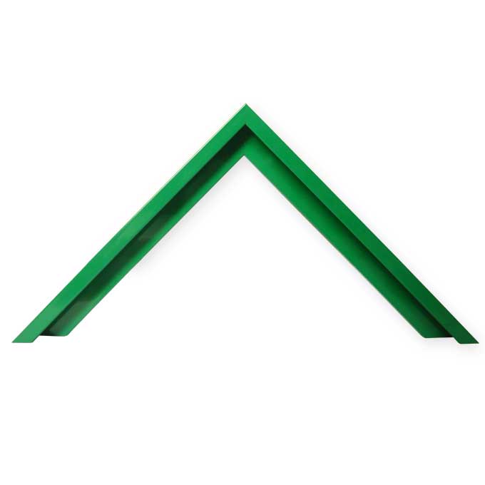 Zuschnitt Profil 7 - grün glanz (RAL 6029) - 21 x 29,7 cm (DIN A4) Bildmaß