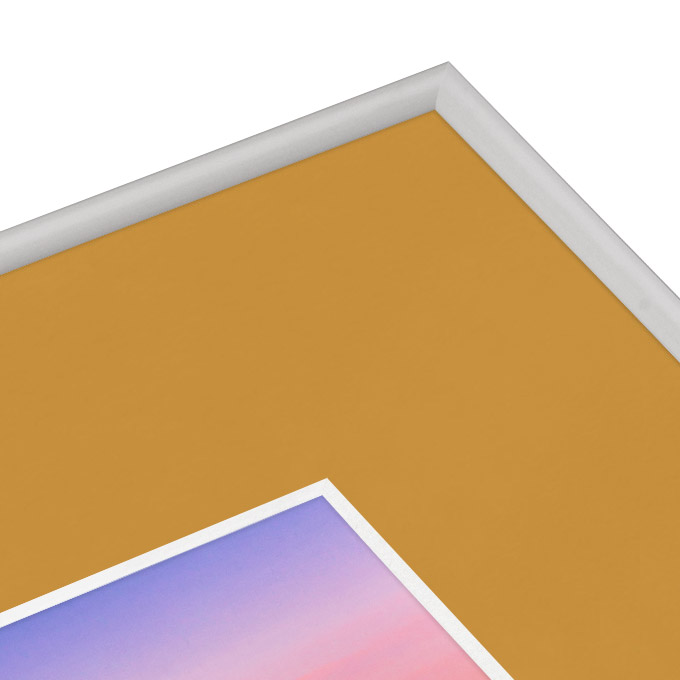 White Core Schrägschnitt-Passepartout - herbstgold - 21 x 29,7 cm - Ausschnitt 0 x 0 cm