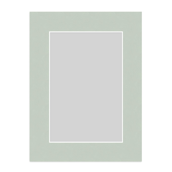 White Core Schrägschnitt-Passepartout - mintgrün - 30 x 40 cm - Ausschnitt nach Angaben