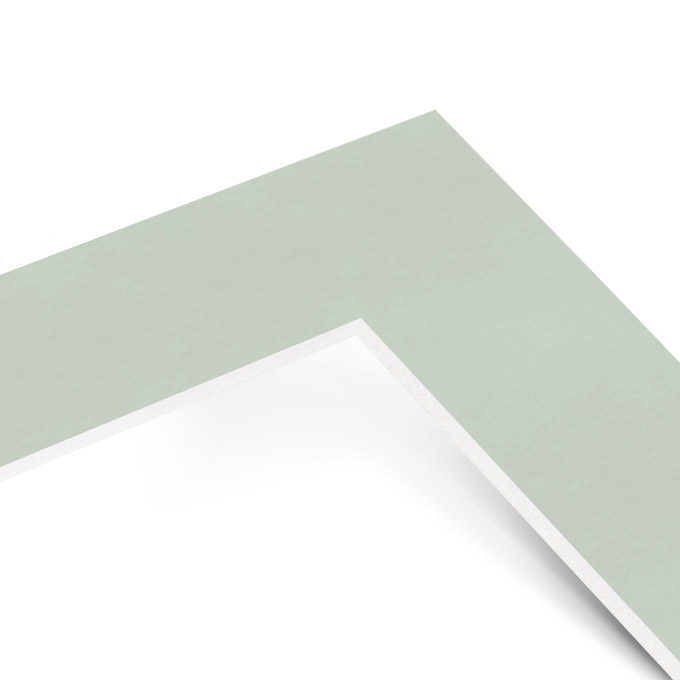 White Core Schrägschnitt-Passepartout - mintgrün - 70 x 100 cm - Ausschnitt 60 x 90 cm