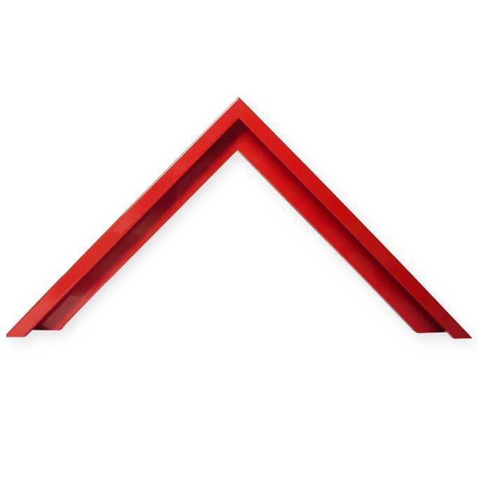 Zuschnitt Profil 7 - rot glanz (RAL 3000) - 21 x 29,7 cm (DIN A4) Bildmaß