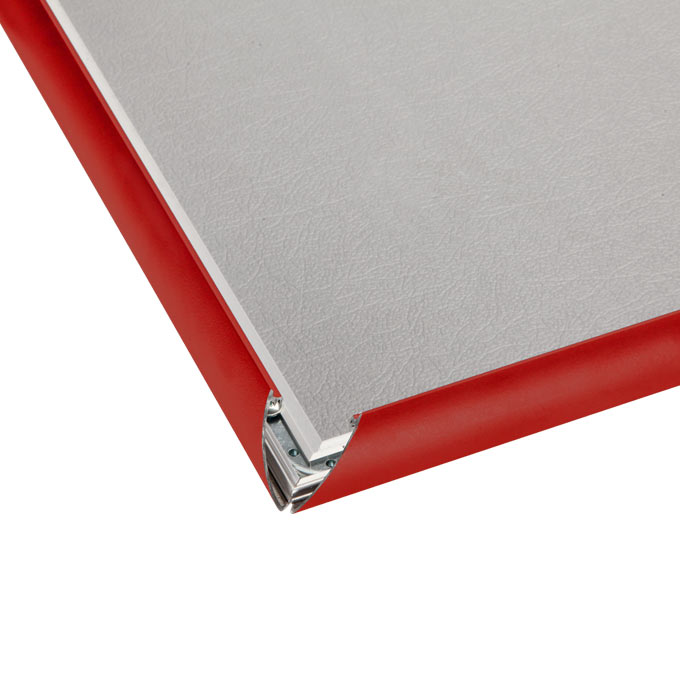 Klapprahmen Colorline - rot matt (RAL 3000) - 68 x 98 cm Bildmaß - Ecken Gehrung