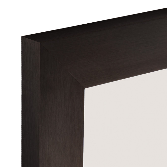 Alu-Bilderrahmen Mega - schwarz fein gebürstet - 40 x 50 cm - Plexiglas® UV 100 matt