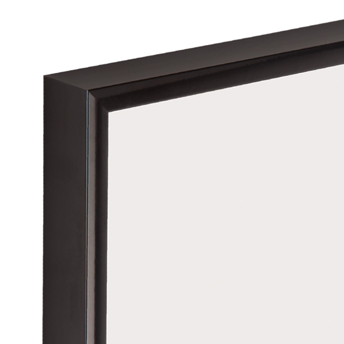 Alu-Bilderrahmen Standard - schwarz glanz (RAL 9017) - 18 x 24 cm - Plexiglas® UV 100 matt