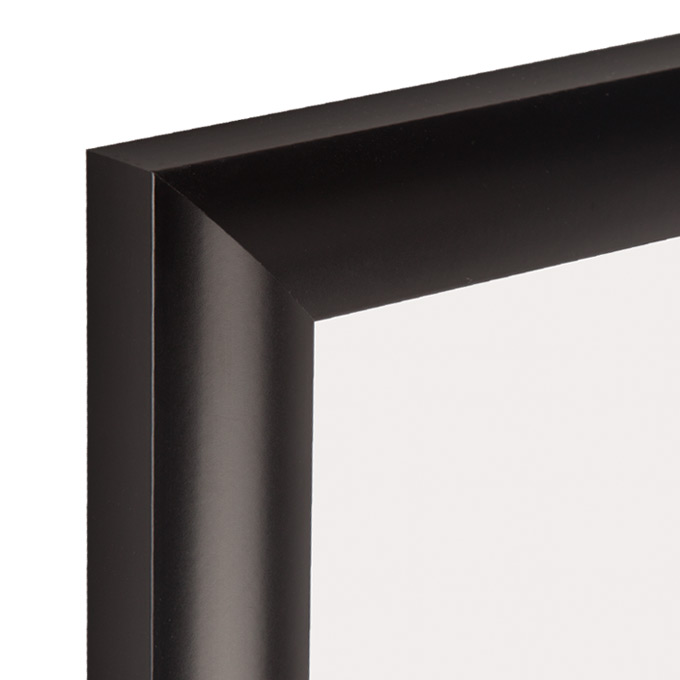 Alu-Bilderrahmen Montana - schwarz matt (RAL 9017) - 42 x 59,4 cm (DIN A2) - Plexiglas® UV 100 matt