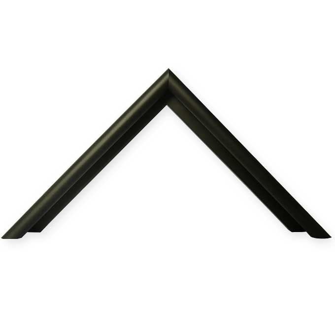 Zuschnitt Profil 10 - schwarz matt (RAL 9017) - 59,4 x 84 cm Bildmaß