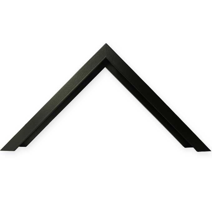 Zuschnitt Profil 11 - schwarz matt (RAL 9017) - 70 x 100 cm Bildmaß