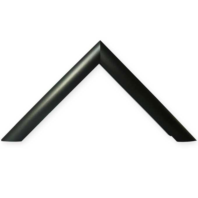 Zuschnitt Profil 18 - schwarz matt (RAL 9017) - 21 x 29,7 cm (DIN A4) Bildmaß