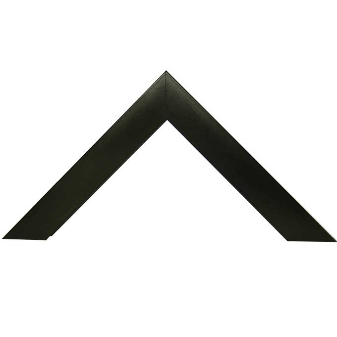 Zuschnitt Profil 23 - schwarz matt (RAL 9017) - 50 x 160 cm Bildmaß