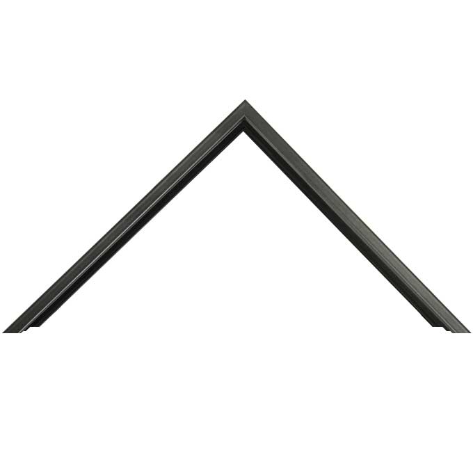 Zuschnitt Profil 6D - schwarz matt (RAL 9017) - 21 x 29,7 cm (DIN A4) Bildmaß