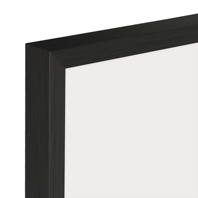 Alu-Bilderrahmen Riga - schwarz matt gebürstet - 48,5 x 72,8 cm Bildmaß - Plexiglas® UV 100 matt