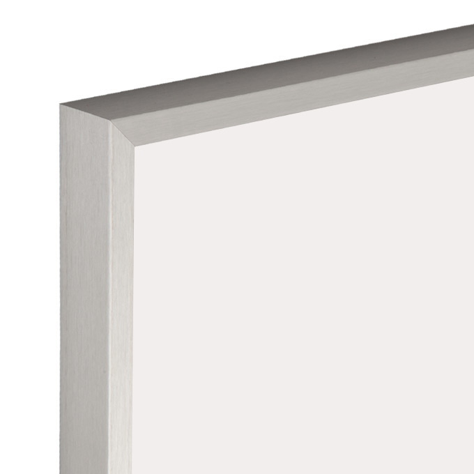 Alu-Bilderrahmen Helsinki - silber fein gebürstet - 59,4 x 84 cm (DIN A1) - Plexiglas® UV 100 matt