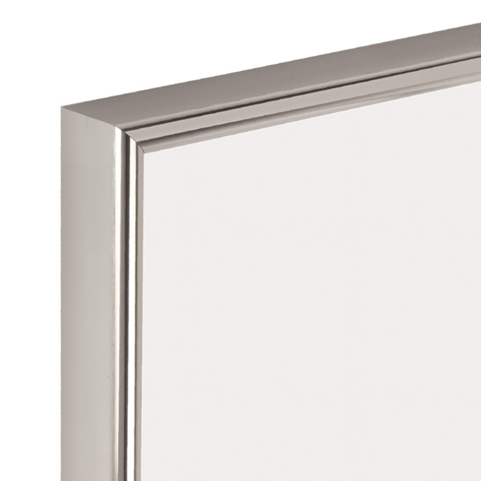 Alu-Bilderrahmen Milano - silber glanz - 70 x 100 cm - Plexiglas® UV 100 matt