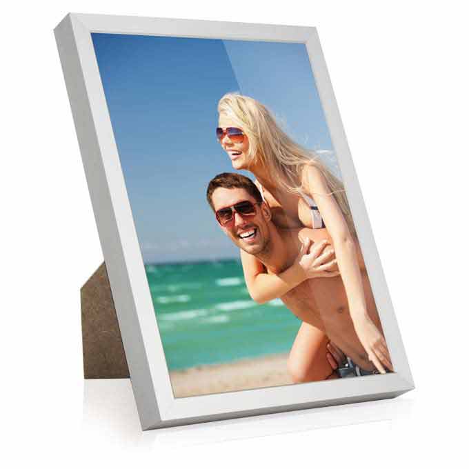 Fotorahmen Vegas - silber matt - 15 x 21 cm (DIN A5) - Bilderglas klar
