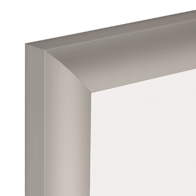 Alu-Bilderrahmen Montana - silber matt - 21 x 29,7 cm (DIN A4) - Polystyrol klar