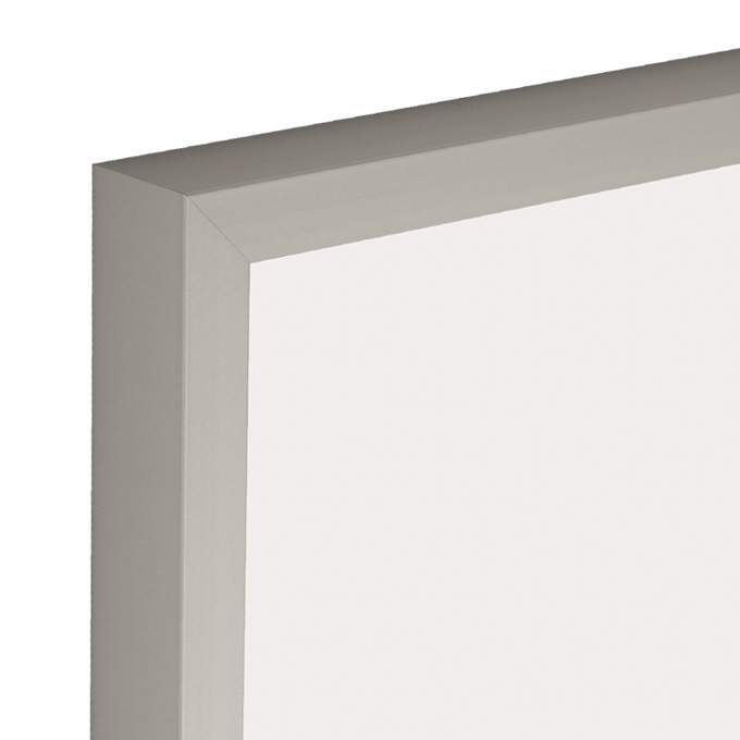 Alu-Bilderrahmen Riga - silber matt - 70 x 100 cm - Polycarbonat klar