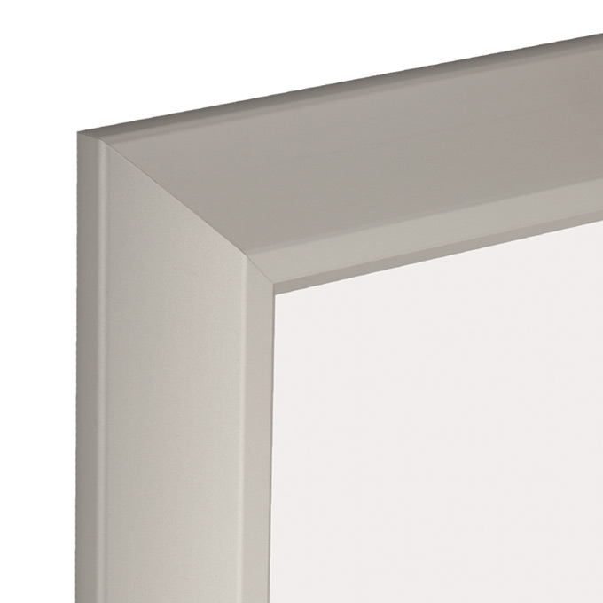 Alu-Bilderrahmen Stratus - silber matt - 21 x 29,7 cm (DIN A4) - Polystyrol klar
