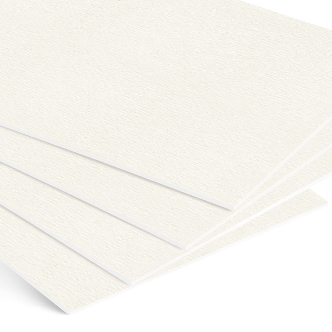 White Core Passepartoutkarton ohne Ausschnitt - strukturweiß - 50 x 60 cm