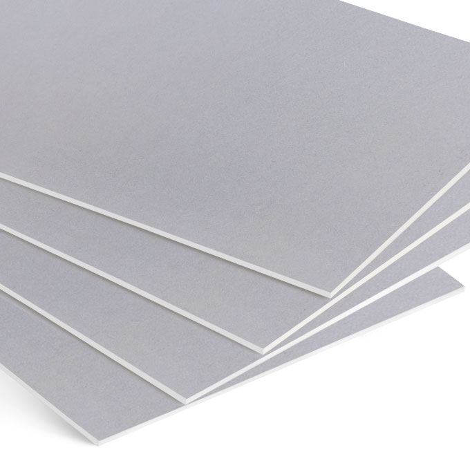 White Core Passepartoutkarton ohne Ausschnitt - taubengrau - 40 x 50 cm