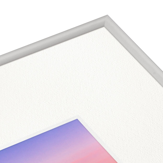 White Core Schrägschnitt-Passepartout - texturweiß - 40 x 60 cm - Ausschnitt 29,5 x 44,5 cm