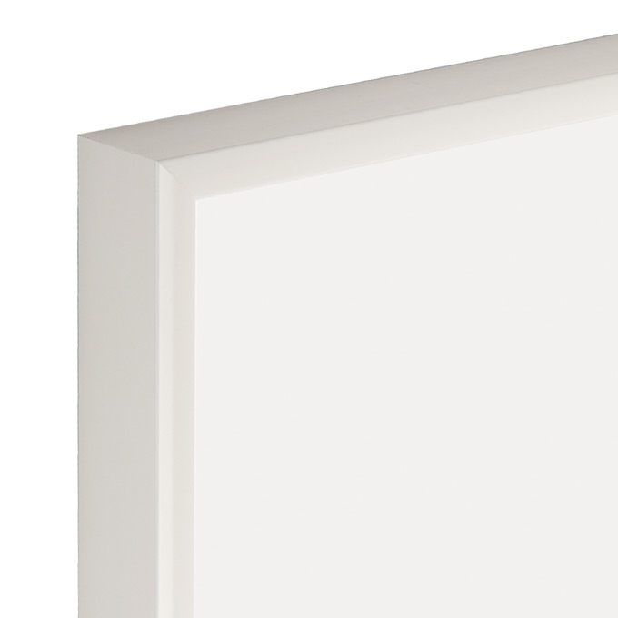 Alu-Bilderrahmen Standard - weiß glanz (RAL 9016) - 24 x 30 cm - Polycarbonat klar