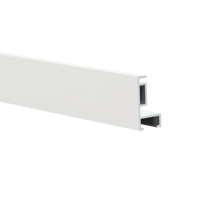 Meterware Profil 6D - weiß matt (RAL 9016) - 200 cm
