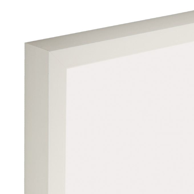 Alu-Bilderrahmen Riga - weiß matt (RAL 9016) - 30 x 40 cm - Plexiglas® UV 100 matt
