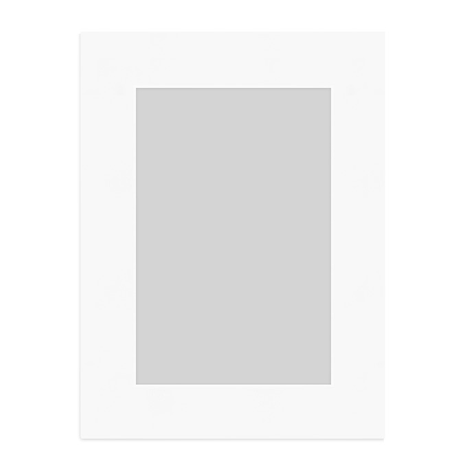 White Core Schrägschnitt-Passepartout - weiß - 50 x 60 cm - Ausschnitt nach Angaben